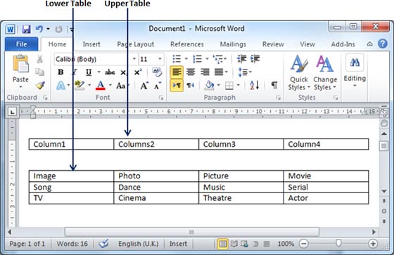 Split a Table