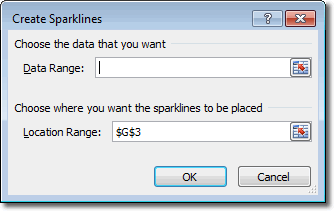 Create Sparklines Window