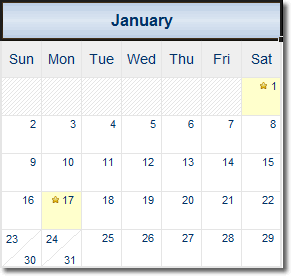 Excel Calendar