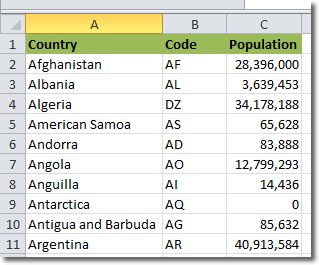 VLOOKUP Example