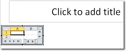 Insert A Spreadsheet In PowerPoint