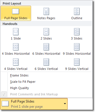 PowerPoint Handouts