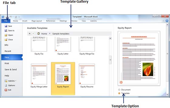 Word Use Templates