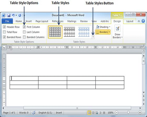 Create a Table