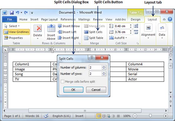 Split a Cell