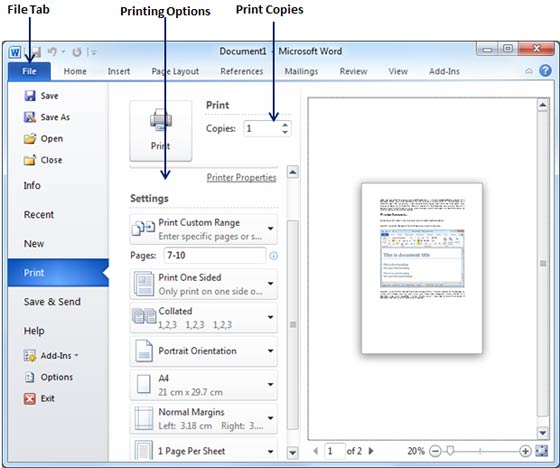 Printing Documents