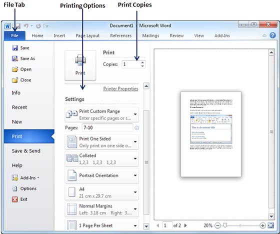 Printing Documents